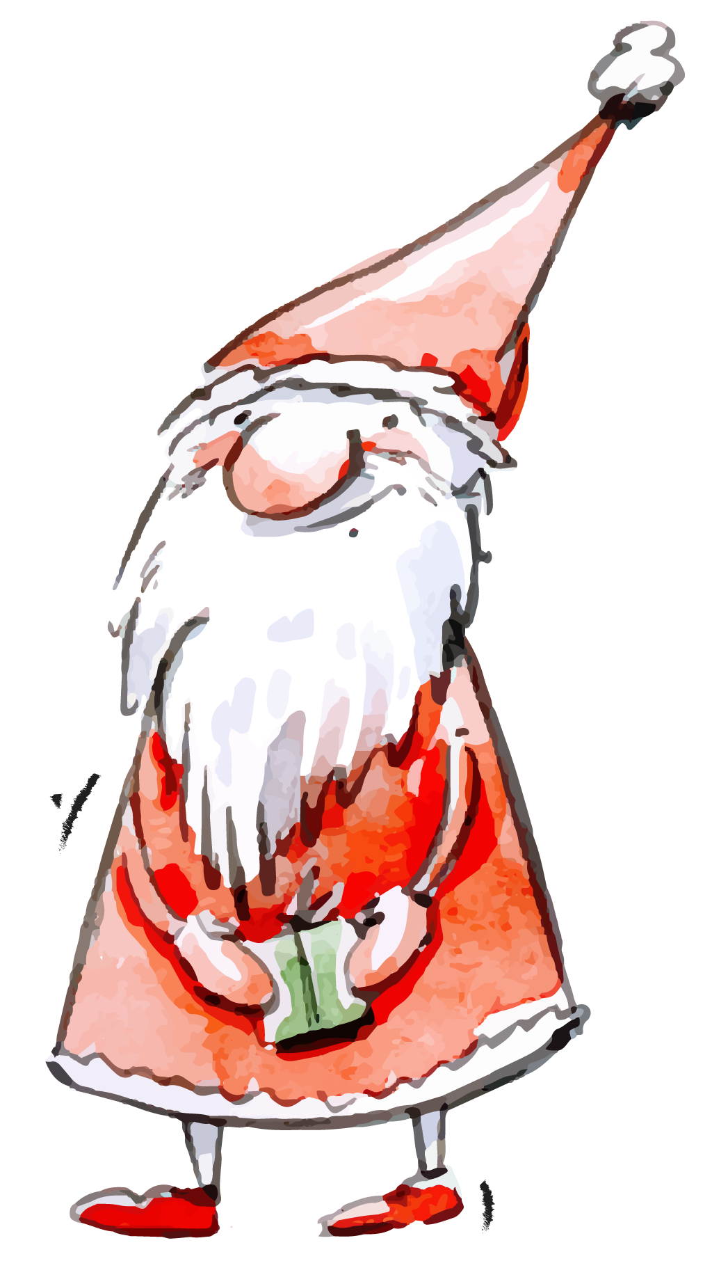 Weihnachtsmann Frohe Weihnachten aus Thüringen