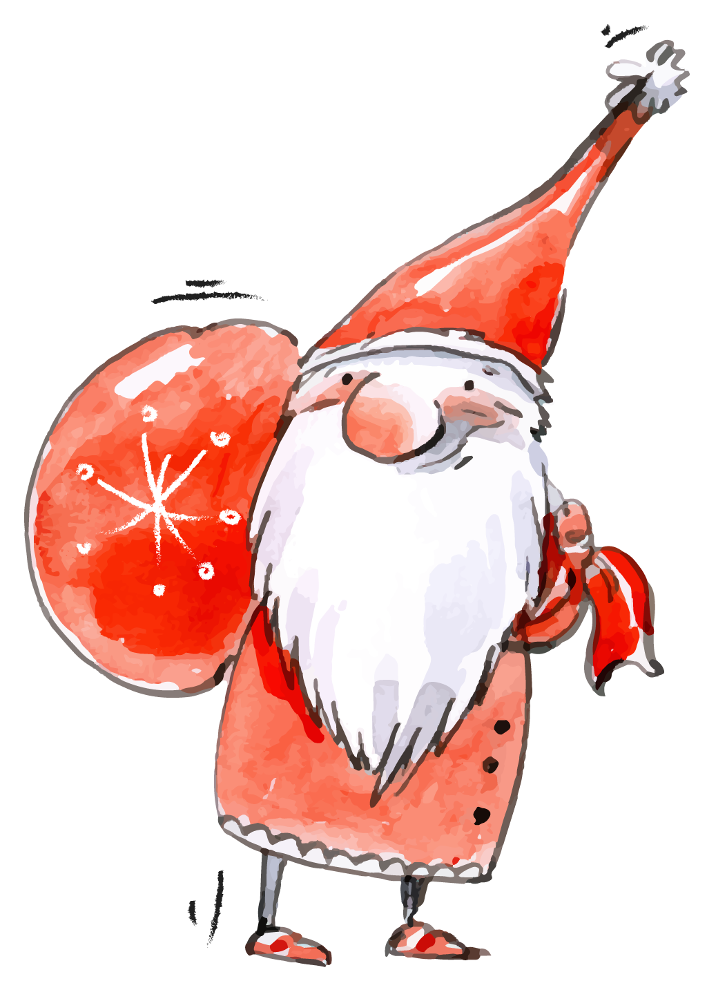 Weihnachtsmann Frohe Weihnachten aus Thüringen